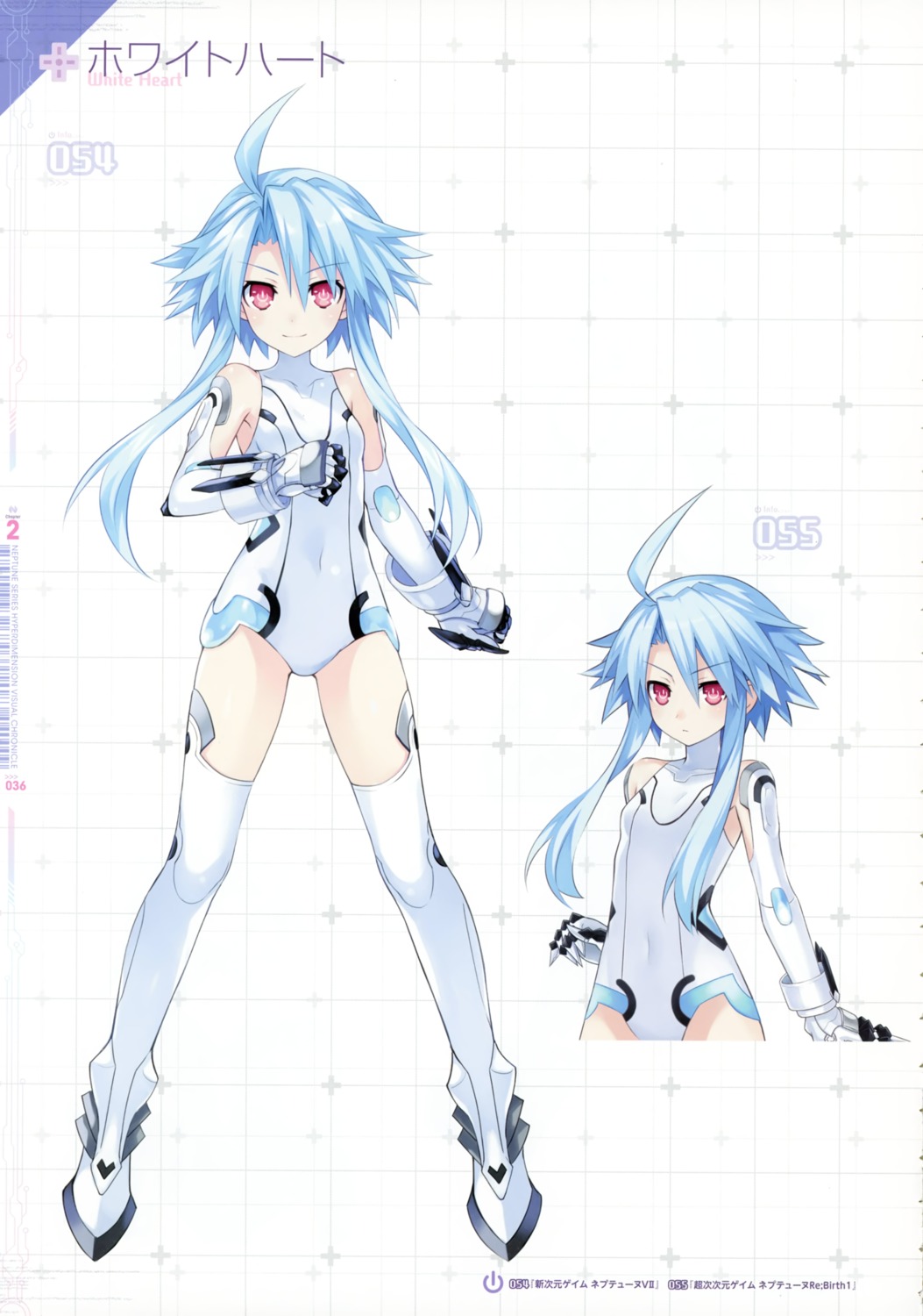 bodysuit choujigen_game_neptune choujigen_game_neptune_re;birth_1 shinjigen_game_neptune_vii thighhighs tsunako white_heart