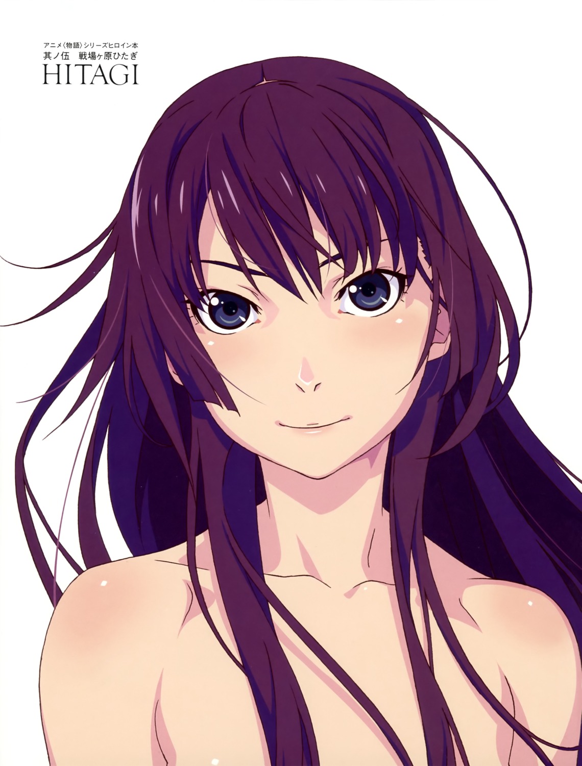 bakemonogatari monogatari_(series) naked senjougahara_hitagi