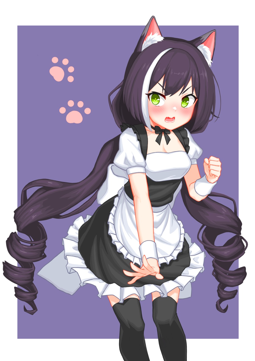 animal_ears karyl_(princess_connect) maid nekomimi princess_connect princess_connect!_re:dive tagme thighhighs