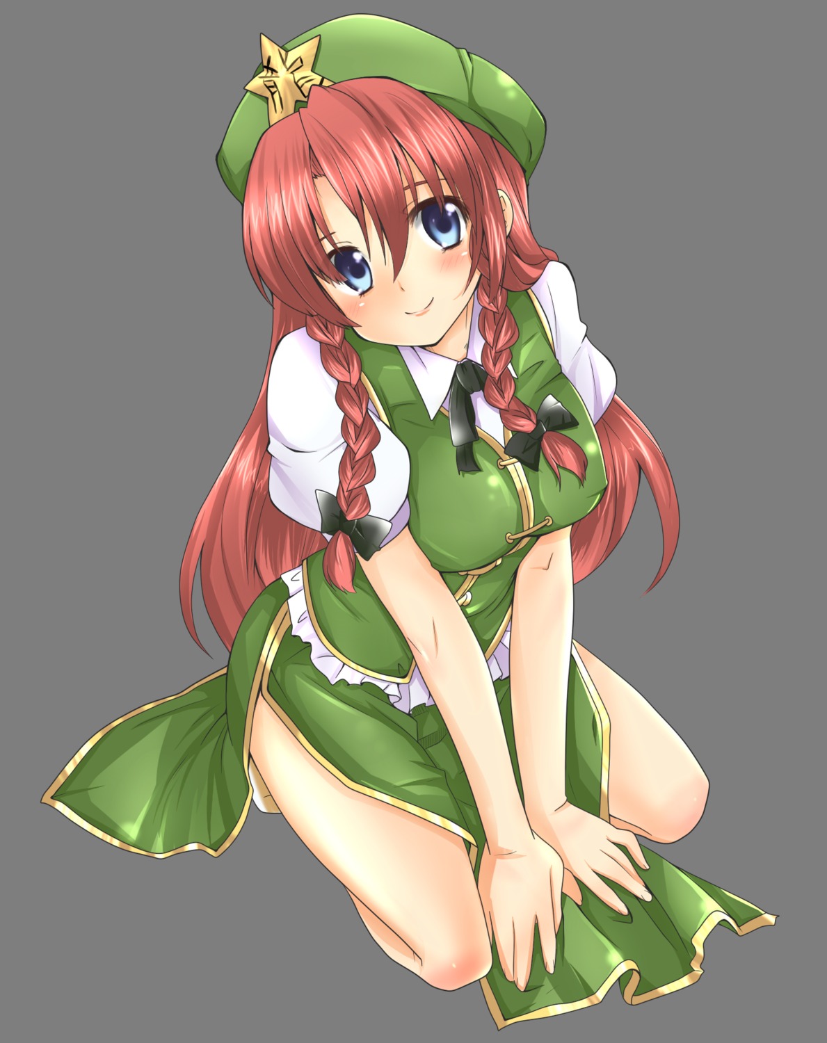 chinadress hong_meiling sanaka touhou transparent_png