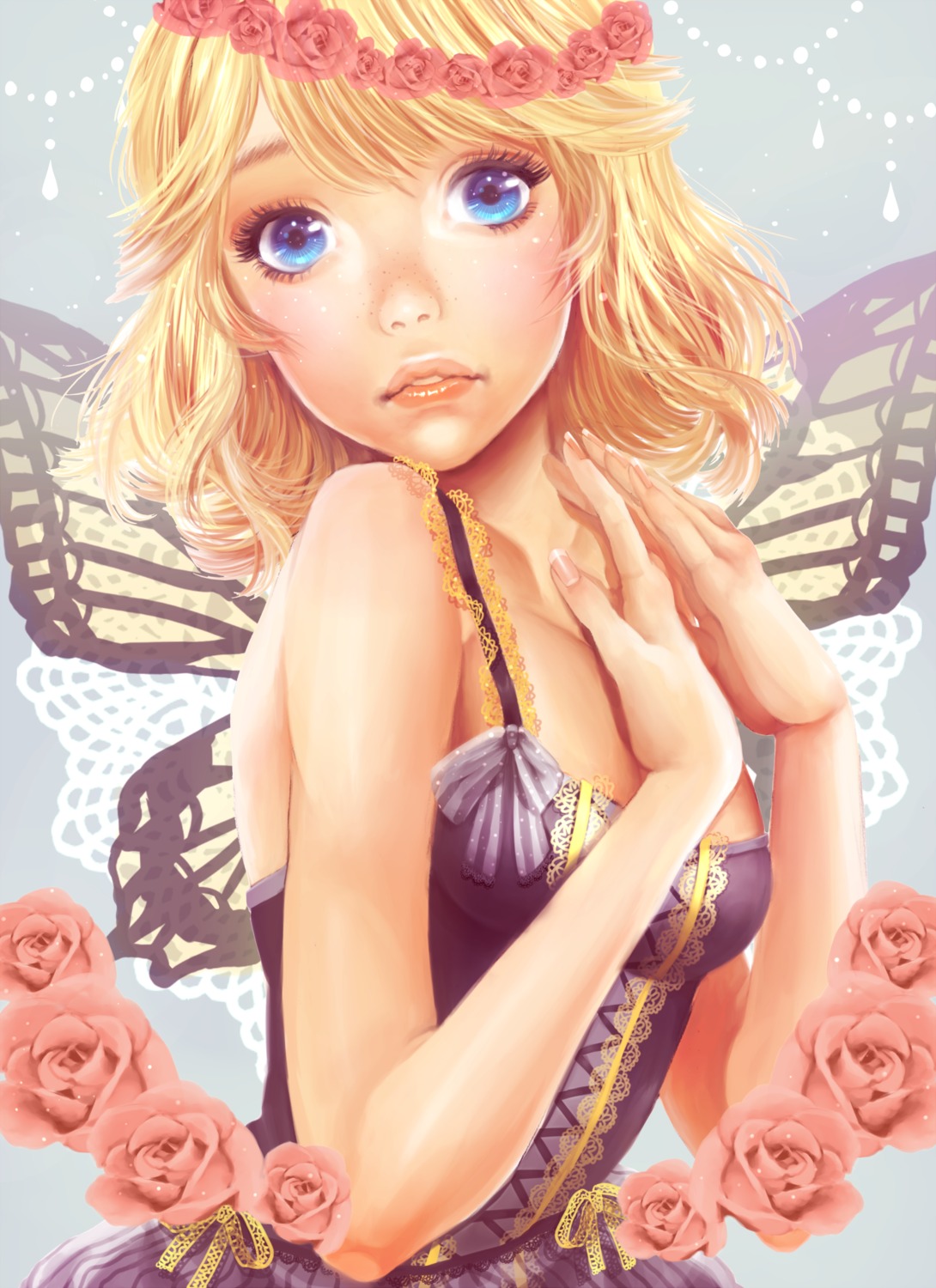 kagamine_rin minami_haruya vocaloid wings