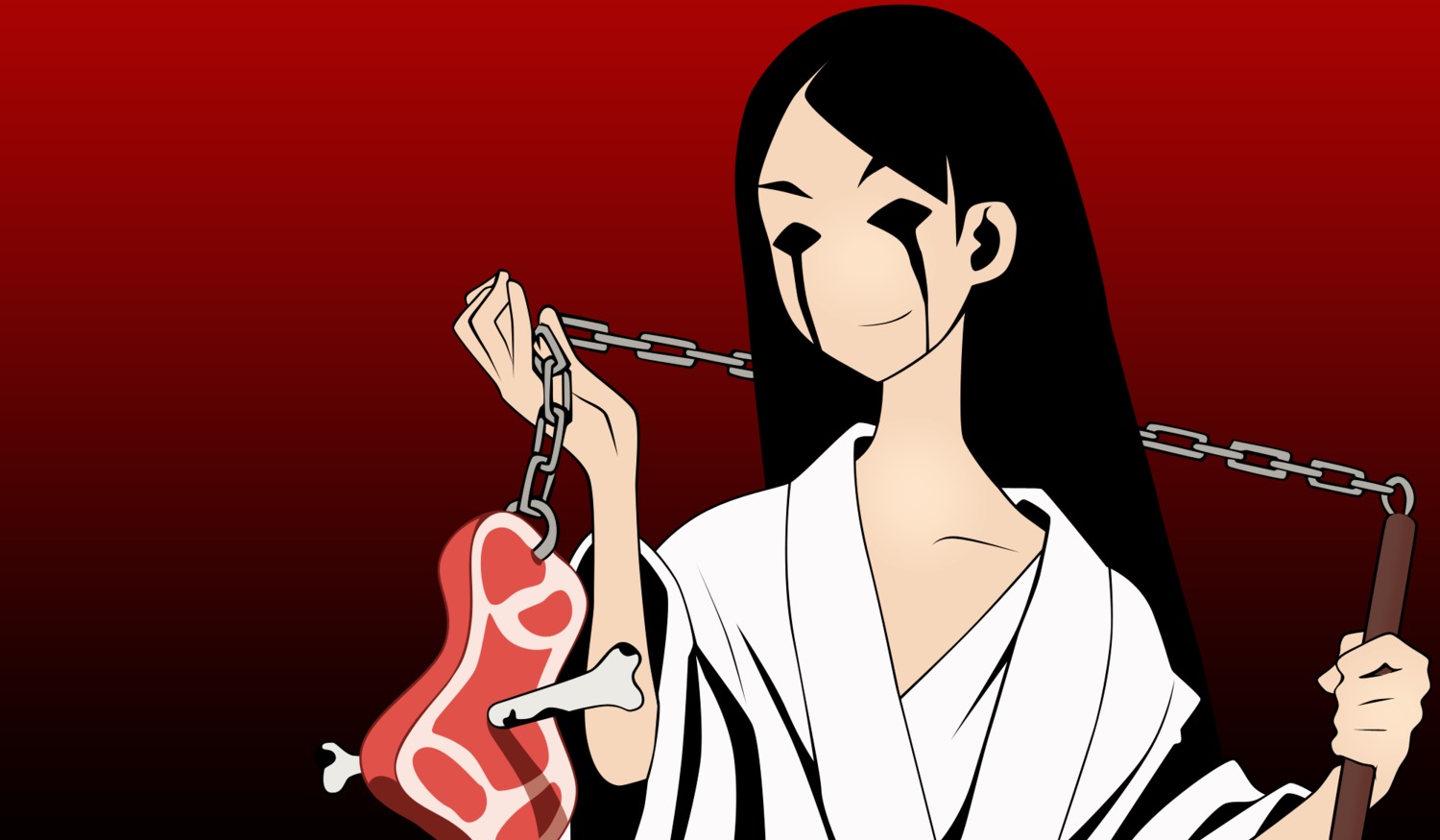 kitsu_chiri sayonara_zetsubou_sensei vector_trace