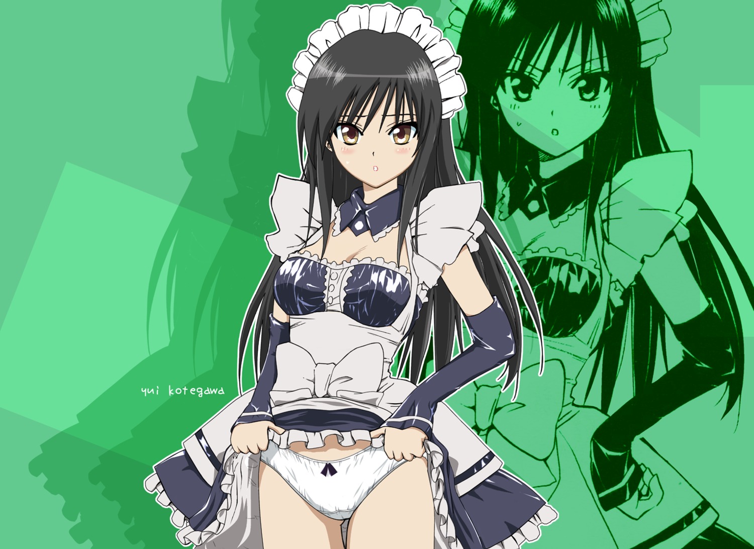 kotegawa_yui maid pantsu skirt_lift to_love_ru