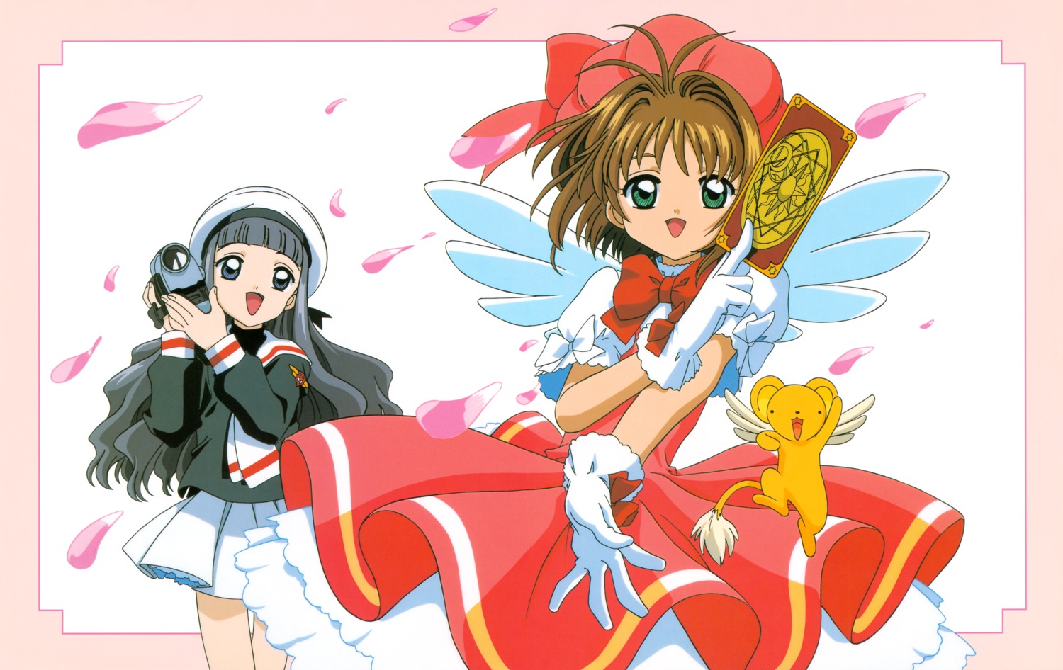 card_captor_sakura daidouji_tomoyo dress kerberos kinomoto_sakura koga_makoto madhouse sakazume_kayo seifuku