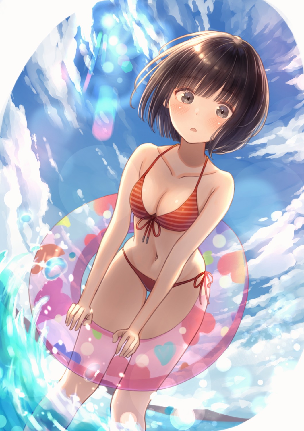 bikini cleavage swimsuits tanbonota46 wet