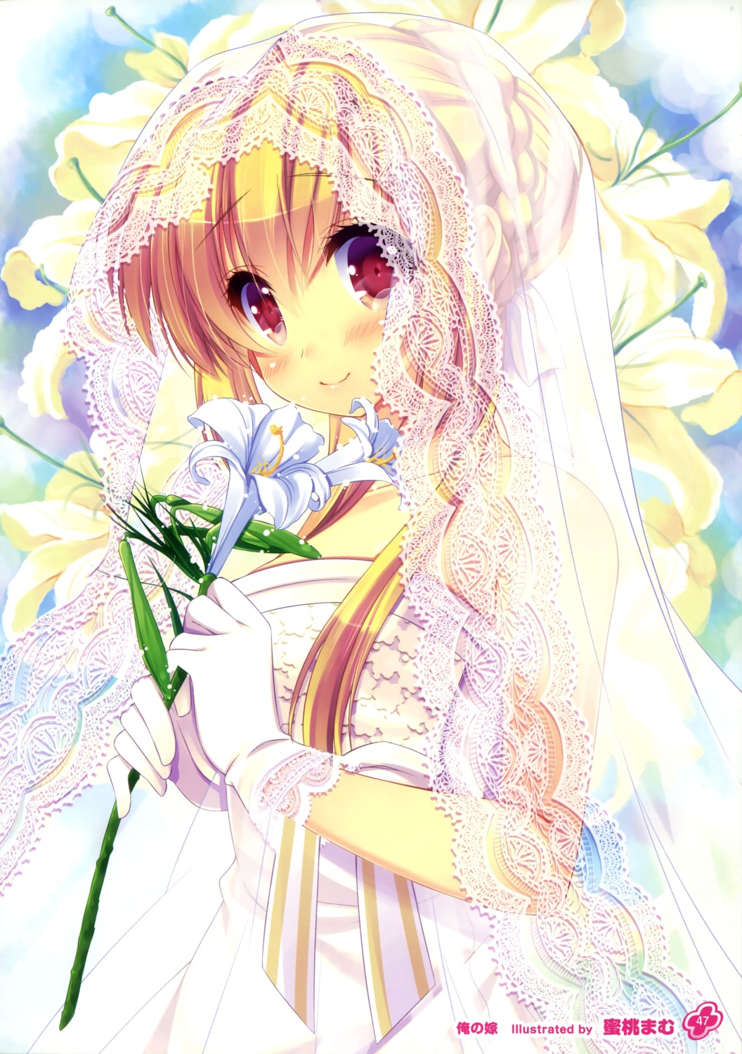 dress mitsumomo_mamu wedding_dress