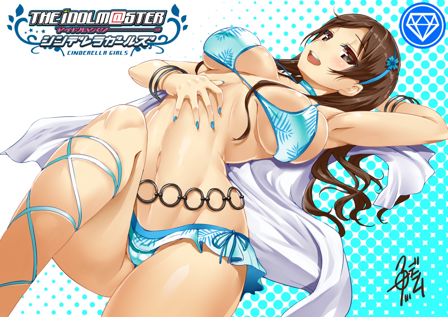 bikini cameltoe cleavage nitta_minami swimsuits the_idolm@ster the_idolm@ster_cinderella_girls underboob uo_denim