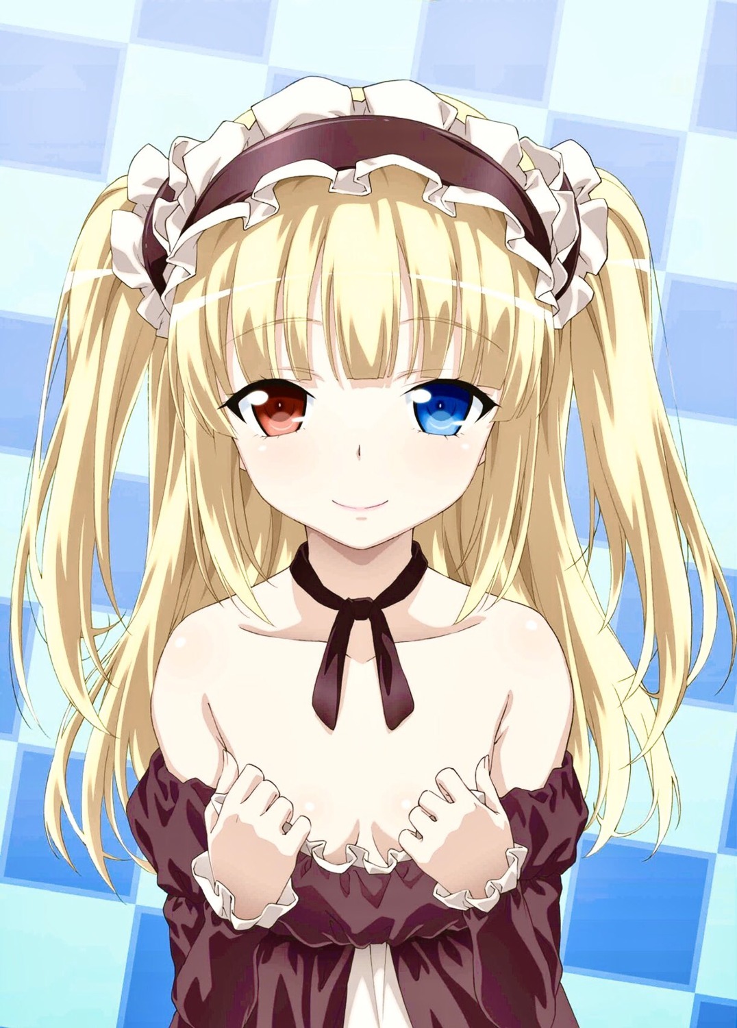 boku_wa_tomodachi_ga_sukunai dress gothic_lolita hasegawa_kobato heterochromia loli lolita_fashion no_bra undressing watanabe_yoshihiro