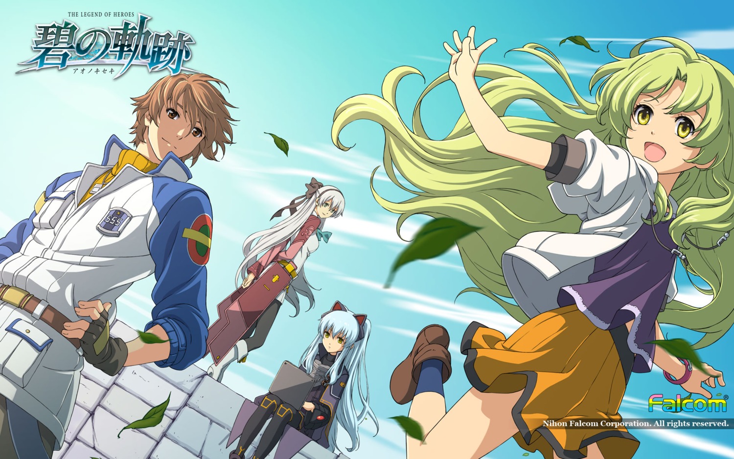 eiyuu_densetsu eiyuu_densetsu:_zero_no_kiseki elie_macdowell falcom kea lloyd_bannings tio_plato wallpaper