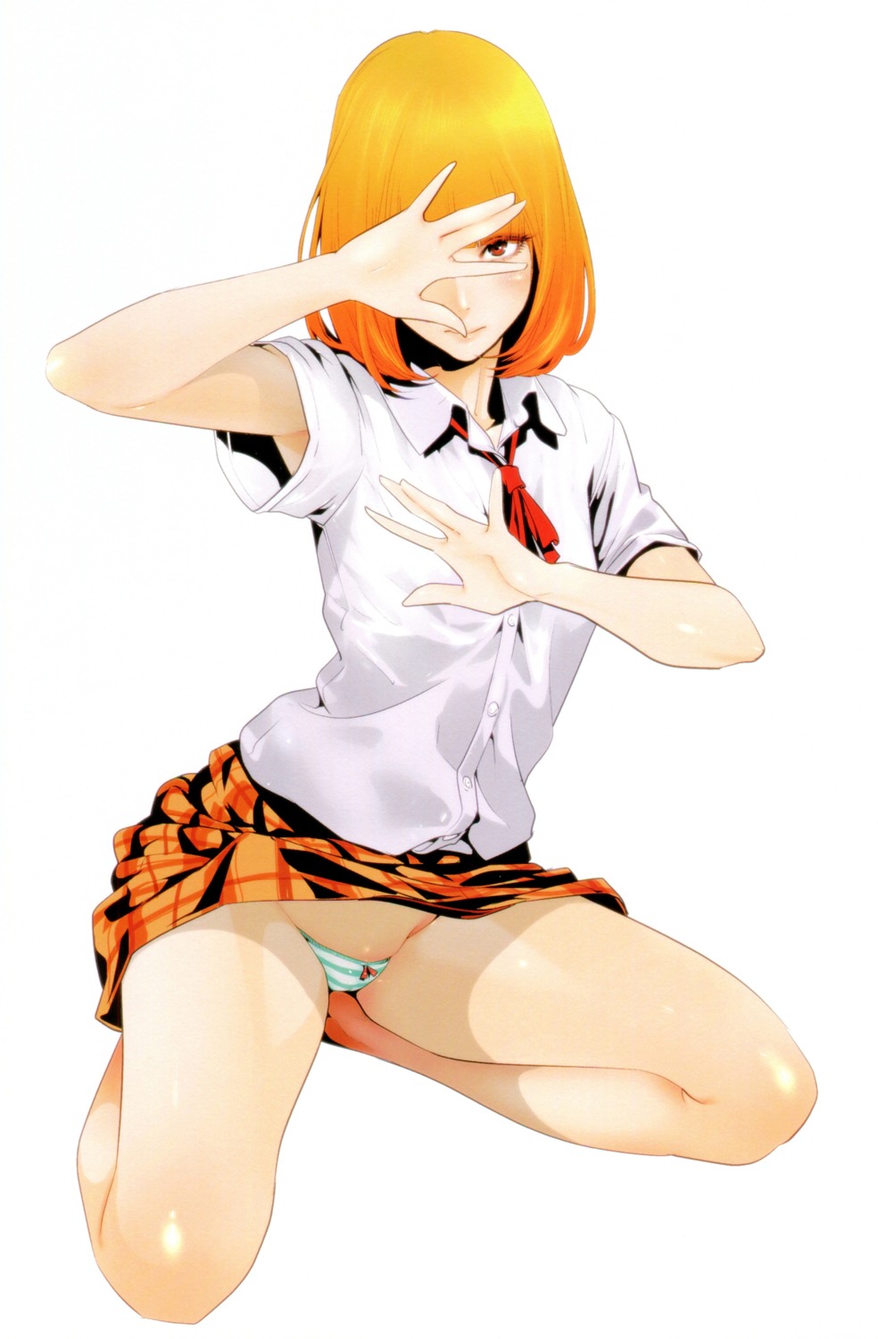 cameltoe hiramoto_akira midorikawa_hana pantsu prison_school seifuku shimapan