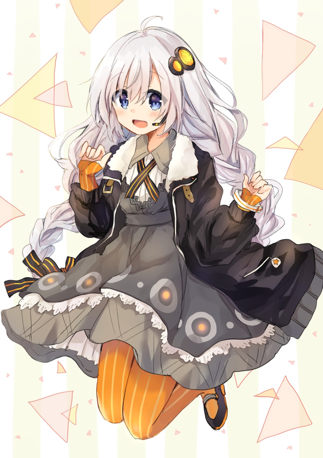 asanagi_kurumi_(panda-doufu) dress kizuna_akari pantyhose voiceroid