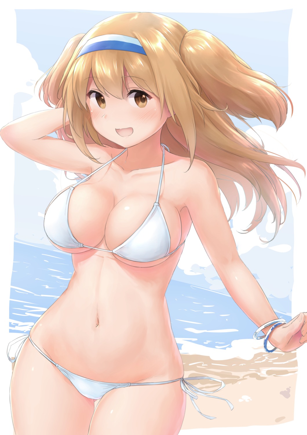 bikini i-26_(kancolle) kantai_collection swimsuits underboob wamu_(chartreuse)