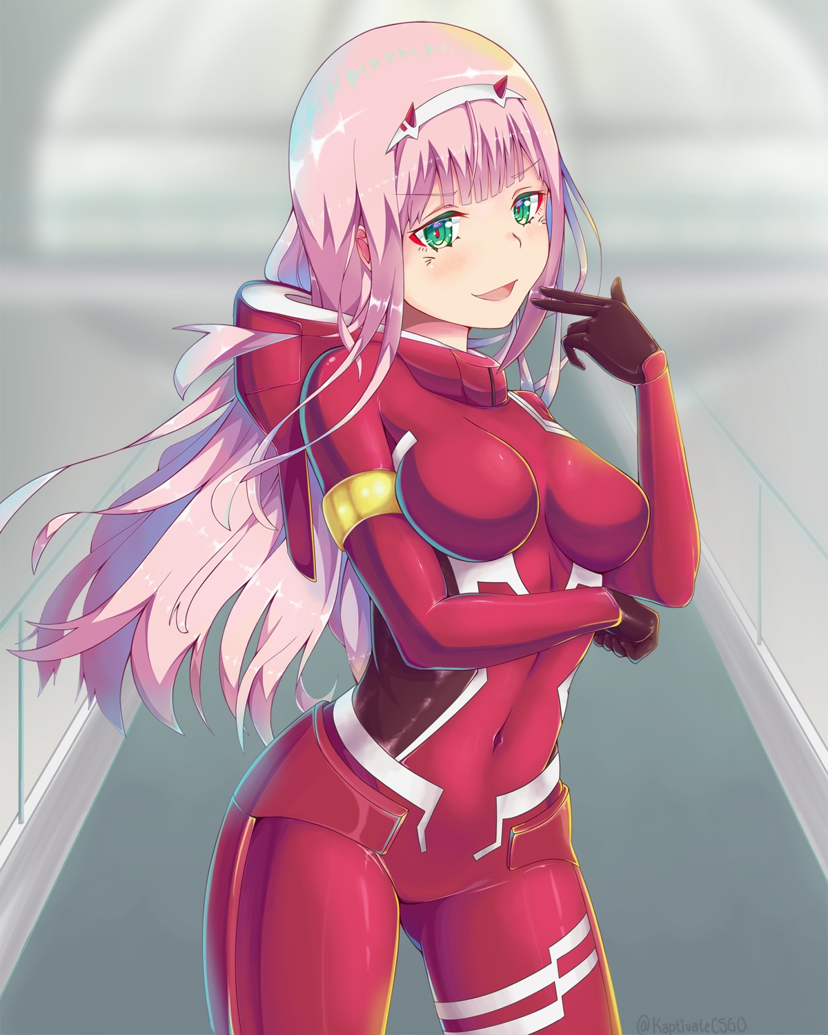 bodysuit darling_in_the_franxx horns kaptivate zero_two_(darling_in_the_franxx)