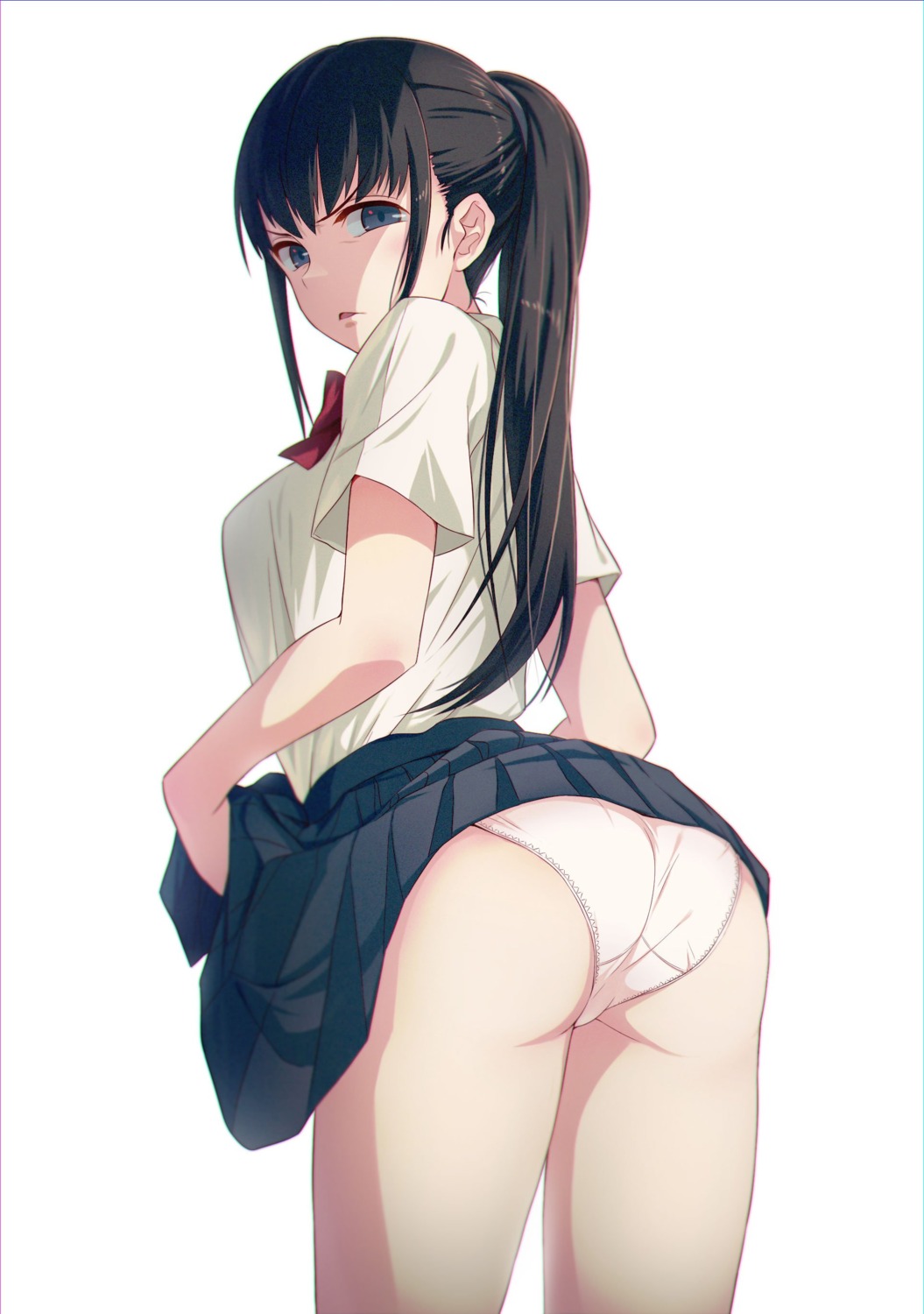 40hara ass pantsu seifuku skirt_lift