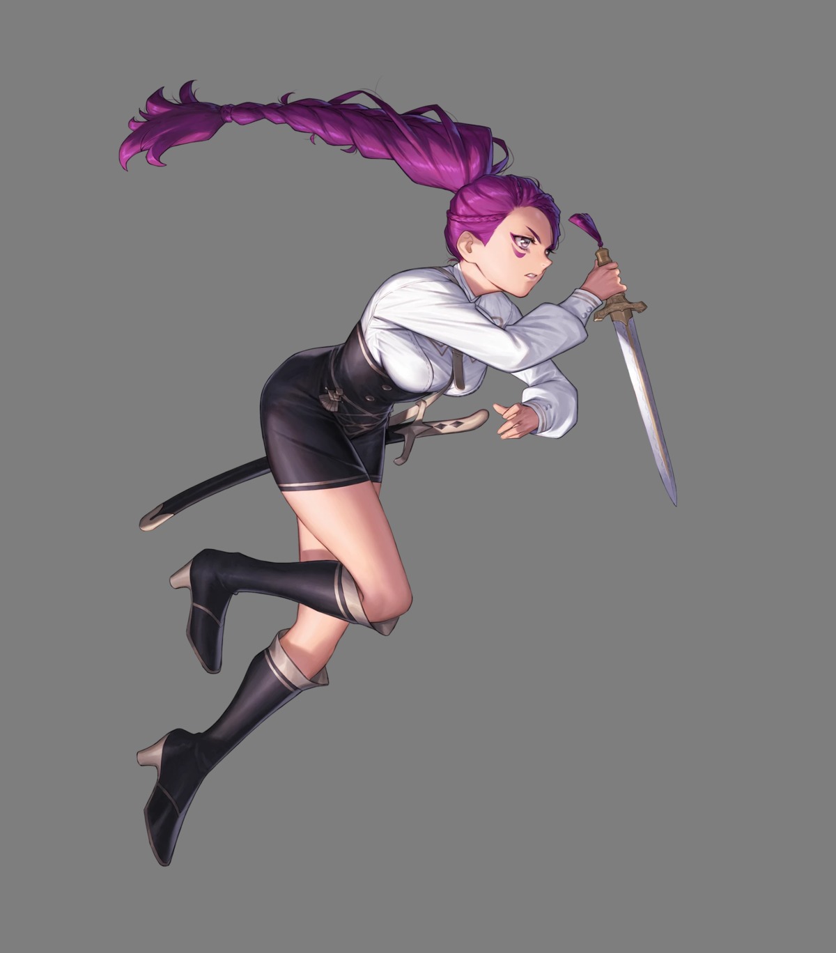 azusa fire_emblem fire_emblem_heroes fire_emblem_three_houses heels nintendo petra_(fire_emblem) sword transparent_png uniform