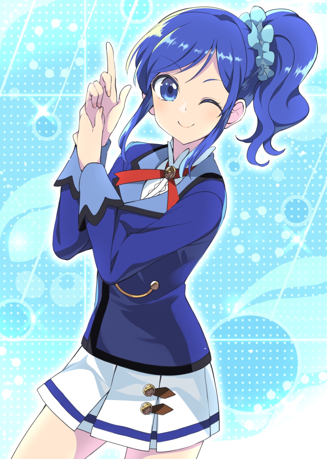 aikatsu! kiriya_aoi seifuku wara