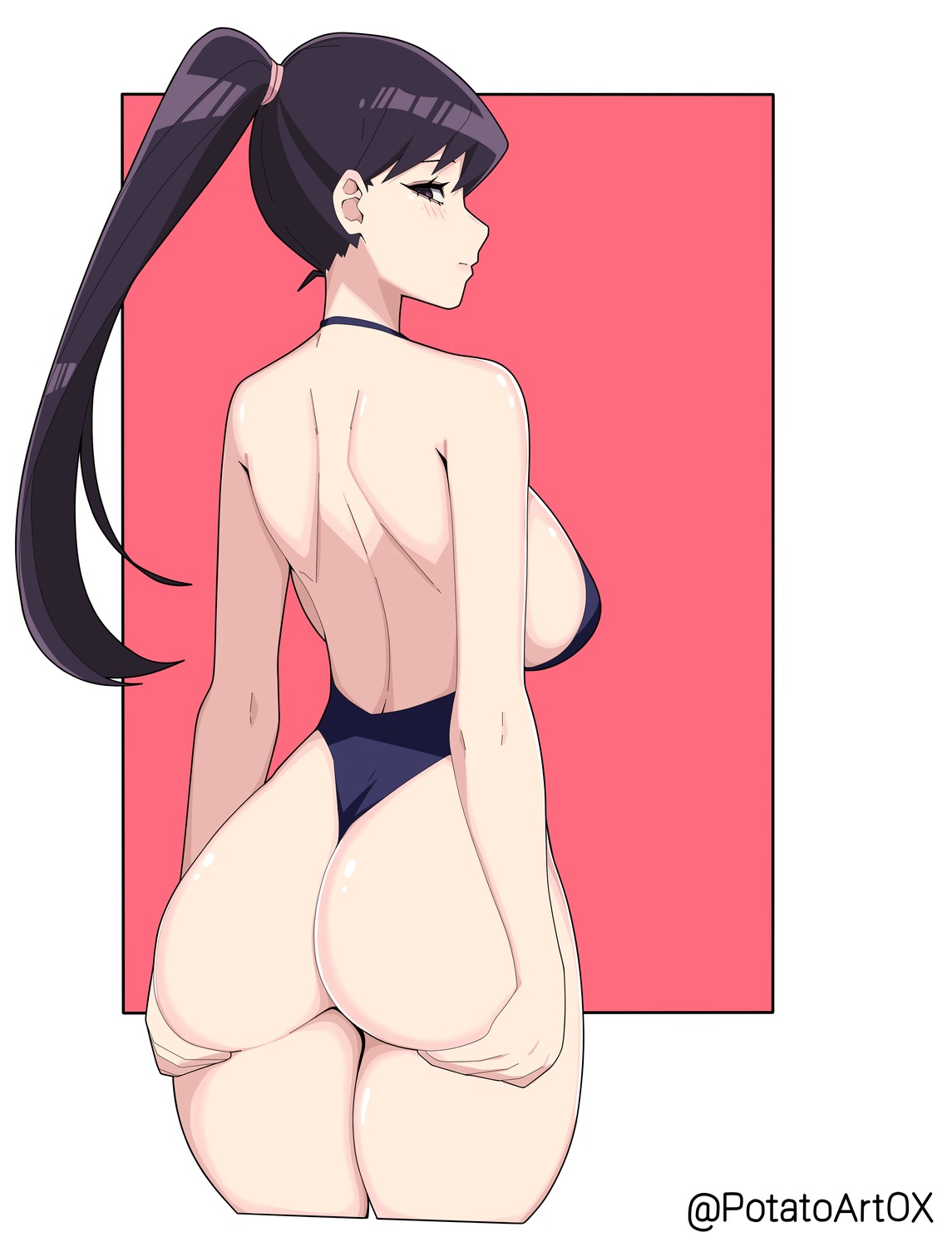 ass komi-san_wa_komyushou_desu. komi_shouko potatoartox swimsuits