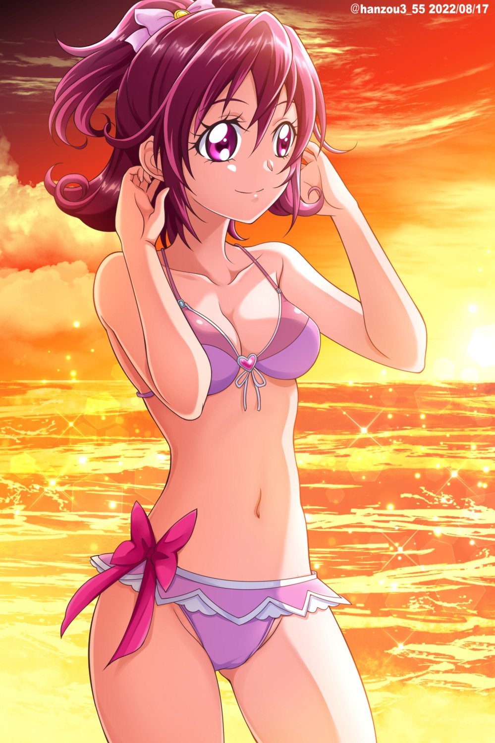 aida_mana bikini cameltoe cleavage dokidoki!_precure hanzou pretty_cure swimsuits