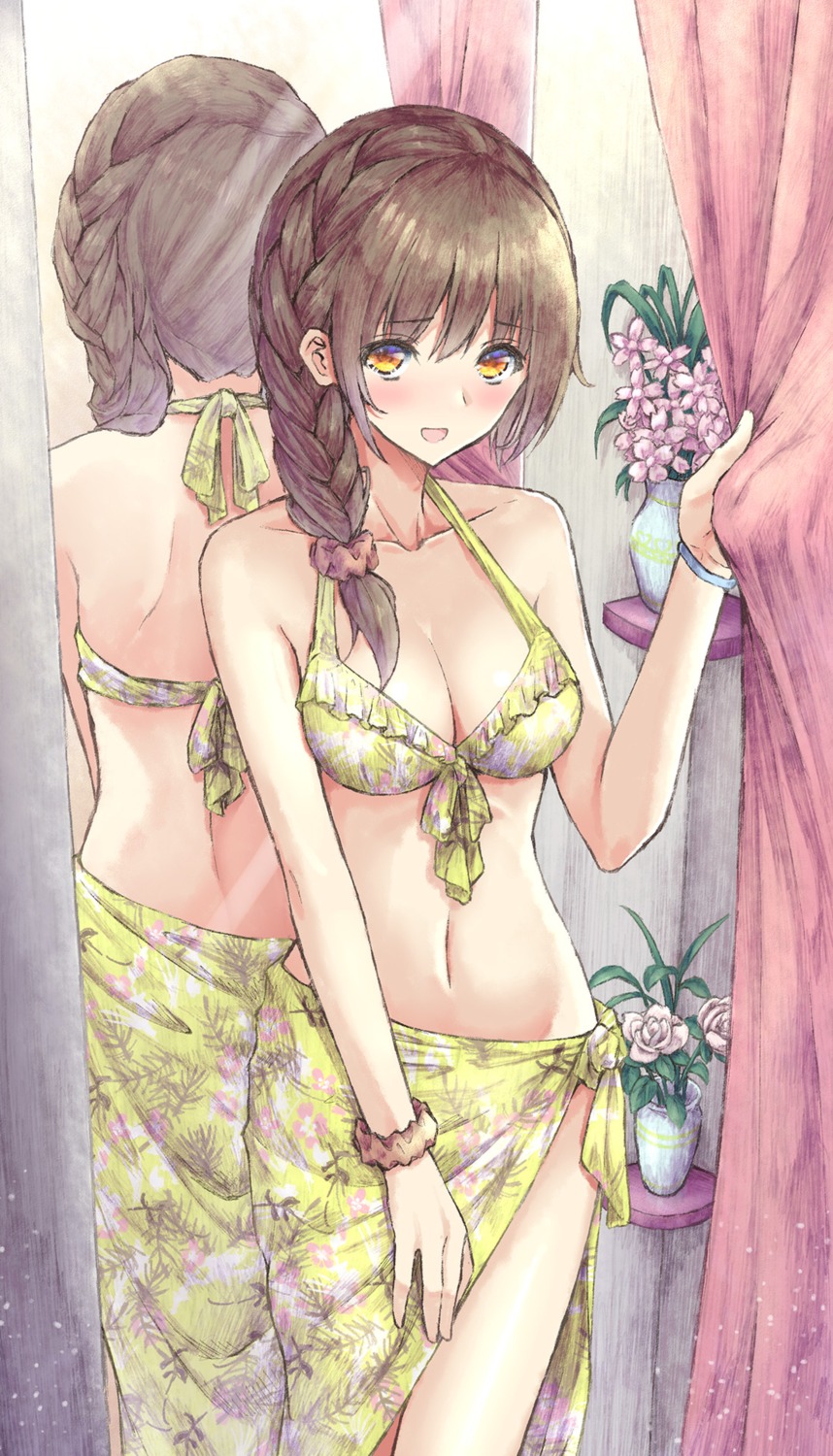 aramachi bikini cleavage senkawa_chihiro swimsuits the_idolm@ster the_idolm@ster_cinderella_girls