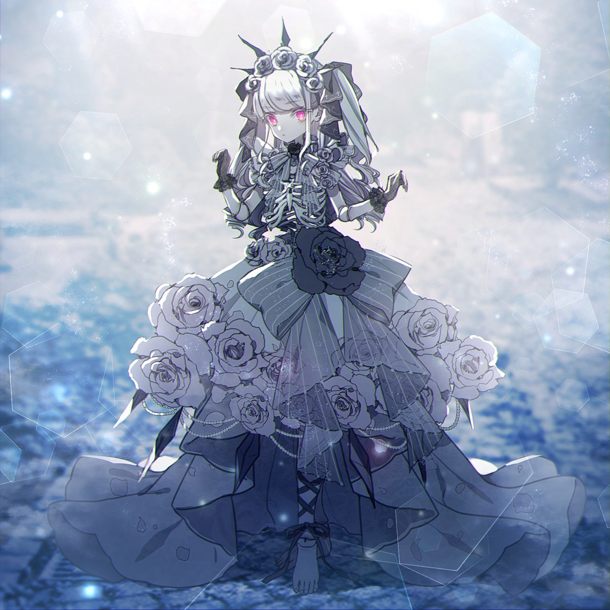 gothic_lolita lolita_fashion moe_(hamhamham) monster_girl