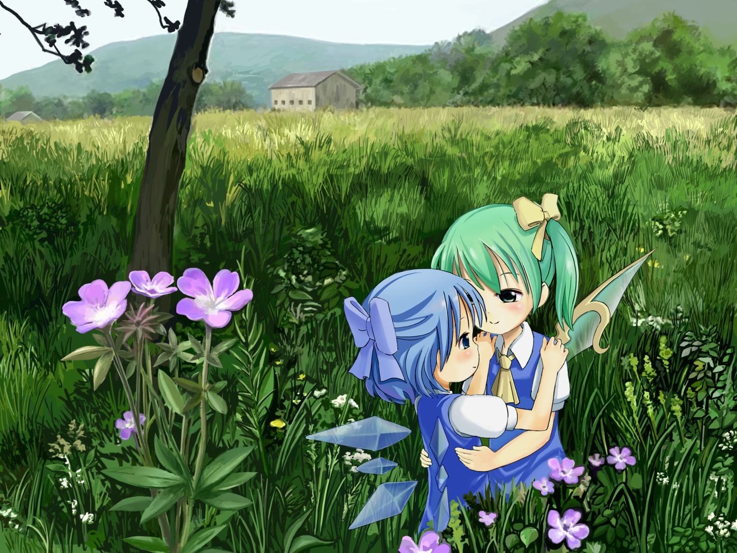 cirno daiyousei sixten touhou wings