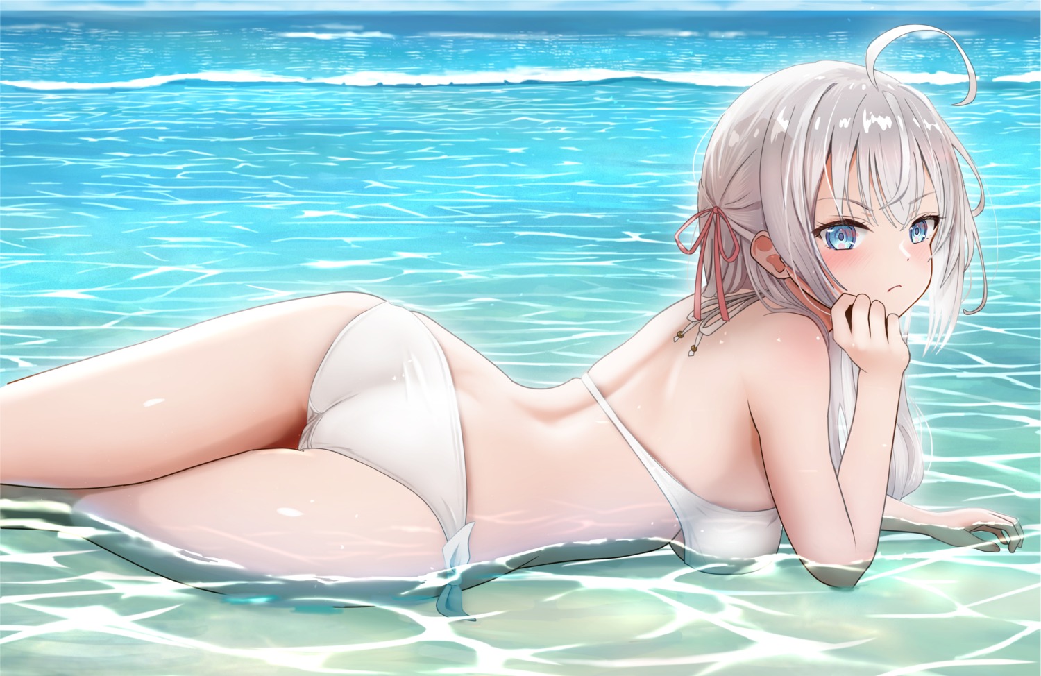 alisa_mikhailovna_kujou ass bikini gibun_(sozoshu) swimsuits tokidoki_bosotto_roshia-go_de_dereru_tonari_no_alya-san wet