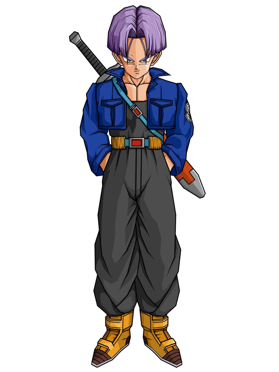 dragon_ball dragon_ball_z male sword trunks