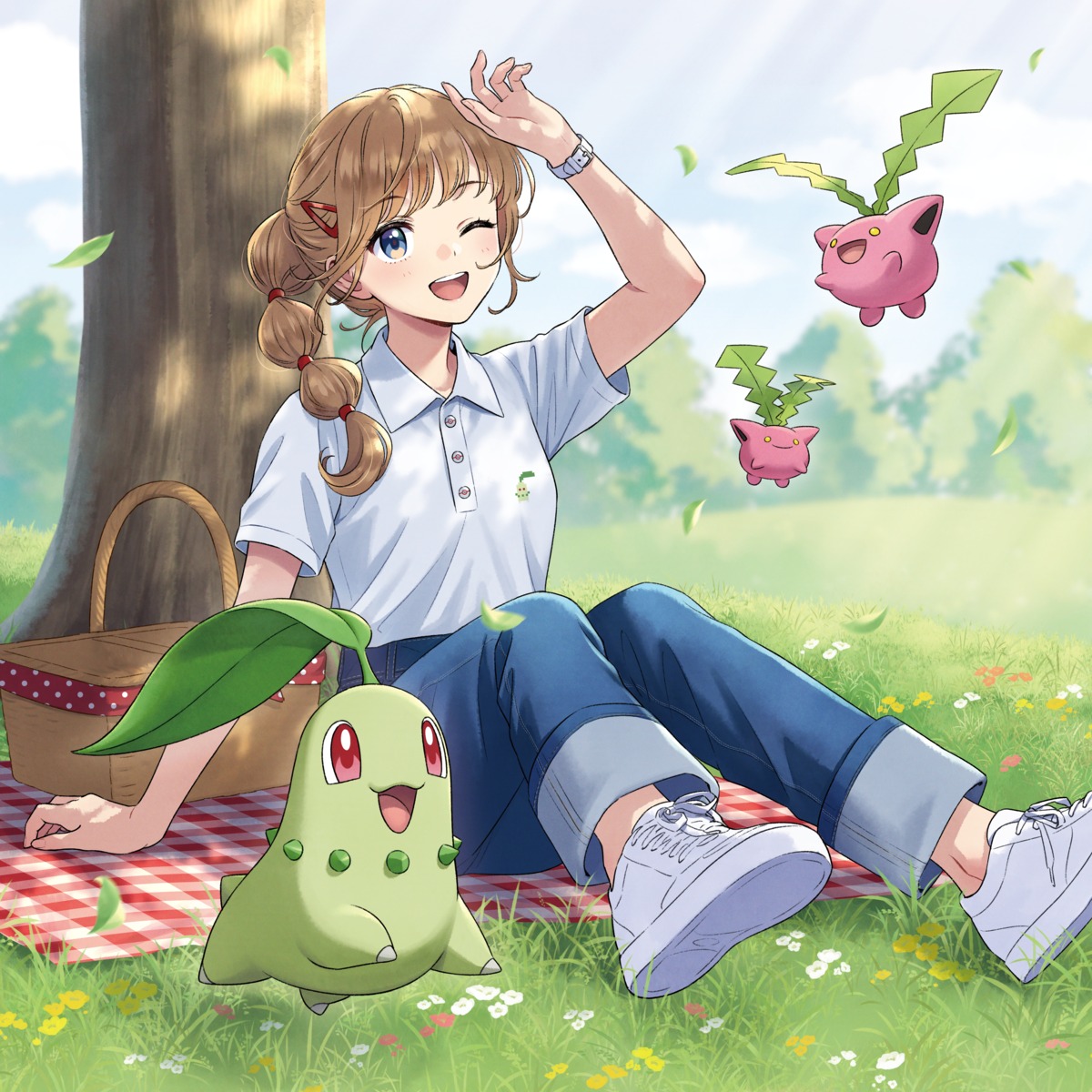 chikorita hoppip morikura_en pokemon