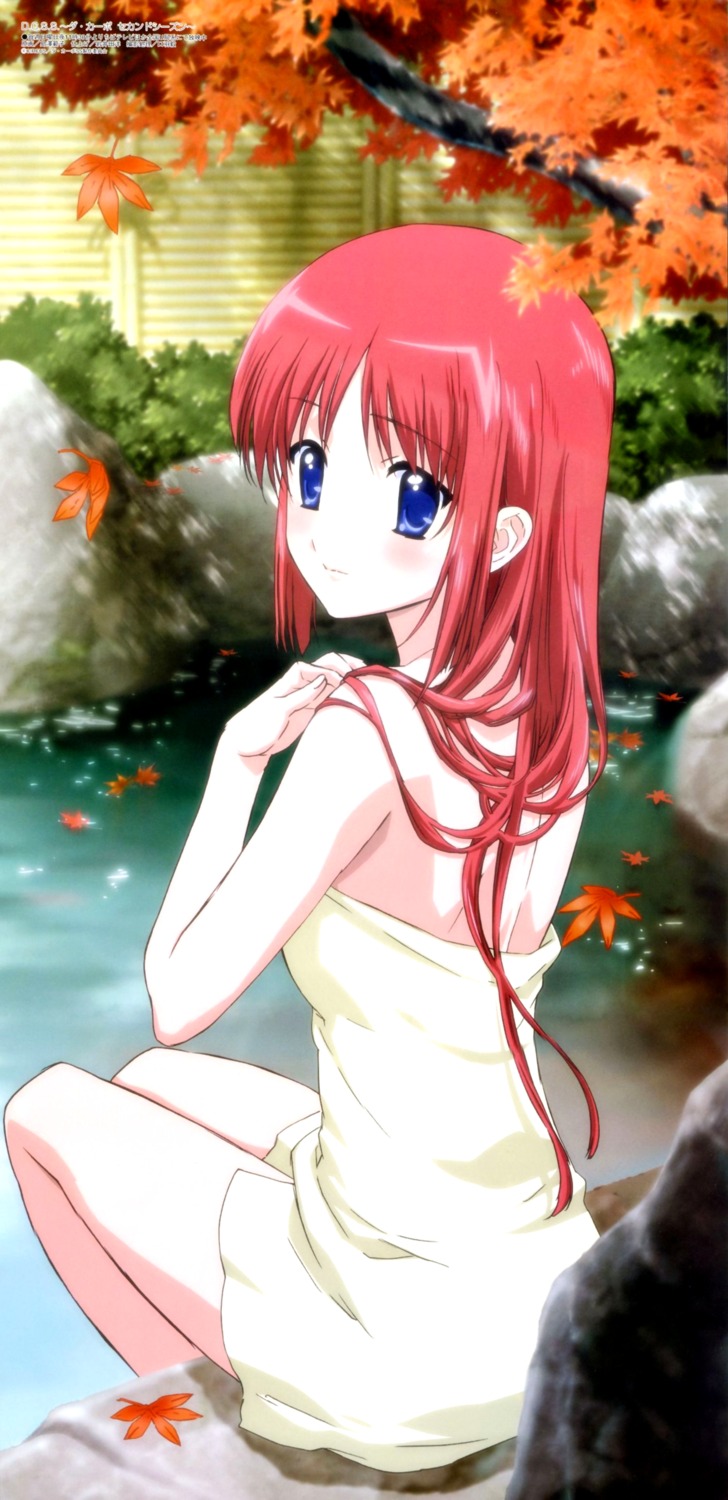 bathing da_capo da_capo_(series) onsen shimazawa_noriko shirakawa_kotori stick_poster towel