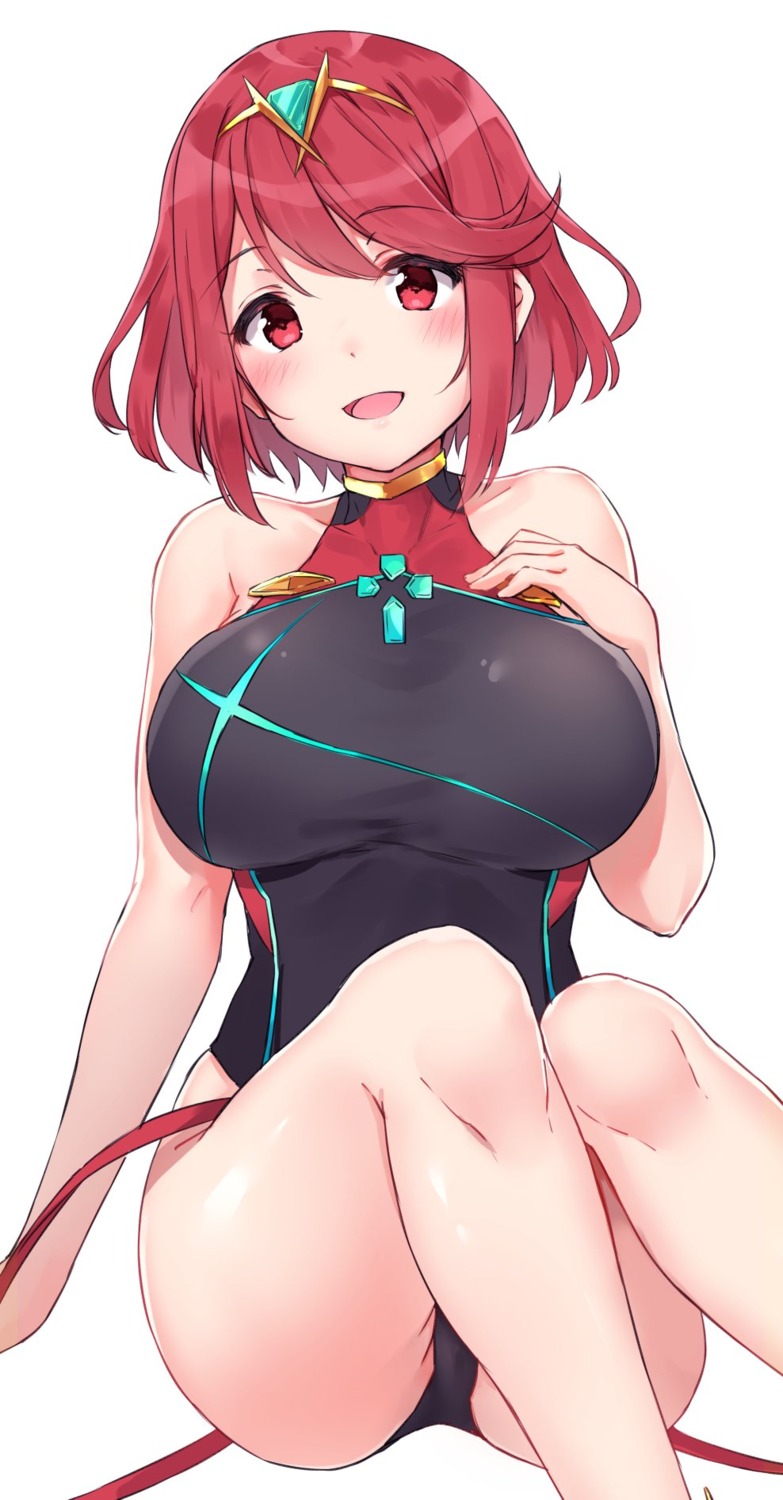 cameltoe homura_(xenoblade_2) minikon swimsuits xenoblade xenoblade_chronicles_2