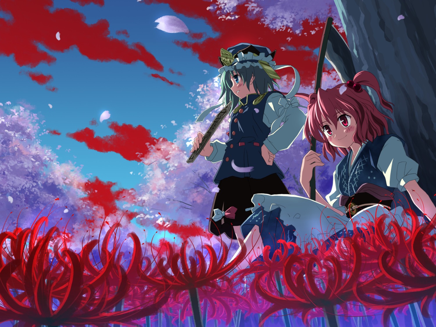 onozuka_komachi shikieiki_yamaxanadu studio_s.d.t. touhou wallpaper yuuki_tatsuya