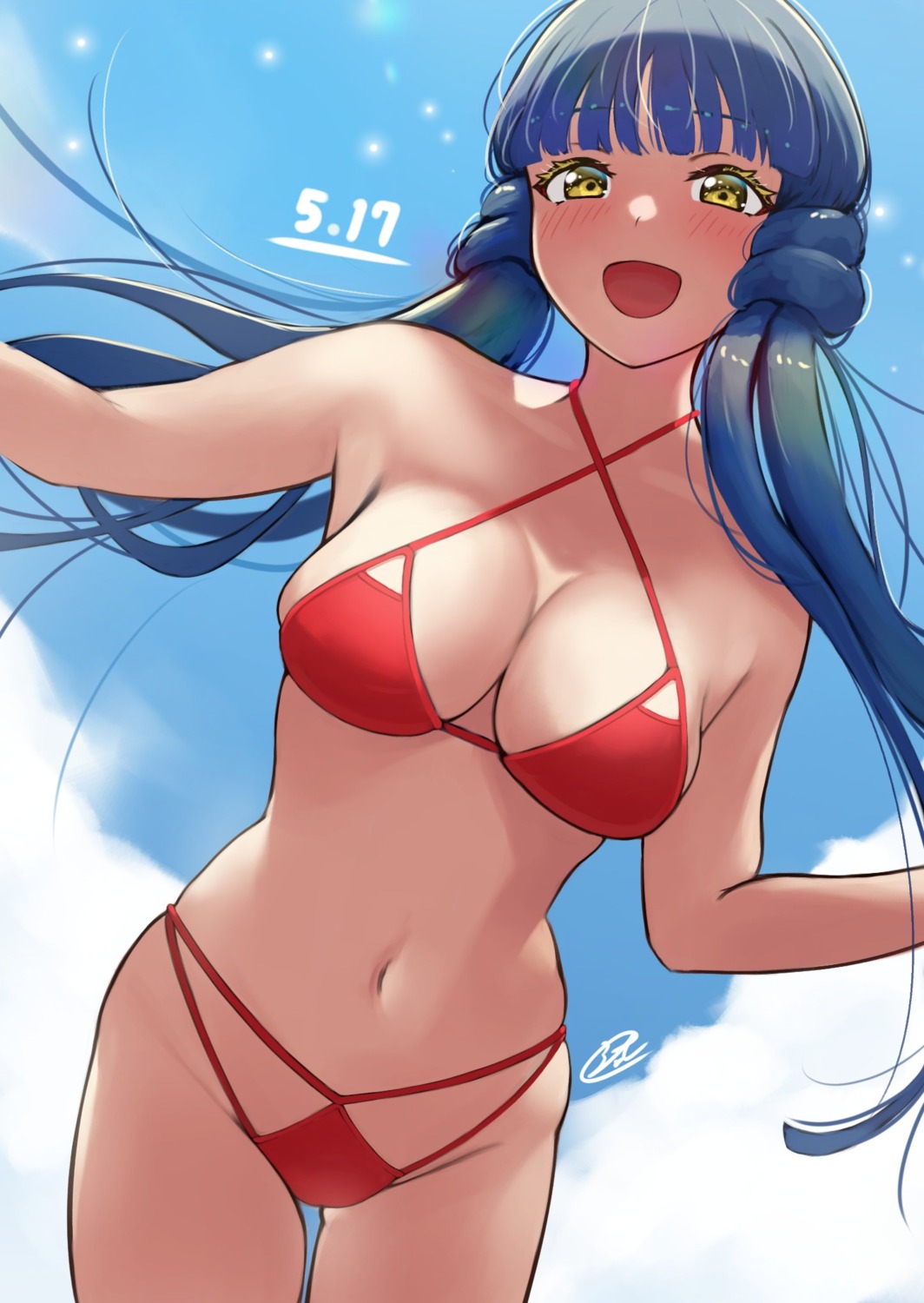 bikini c_(theta) kitakami_reika swimsuits the_idolm@ster the_idolm@ster_million_live! the_idolm@ster_million_live!_theater_days