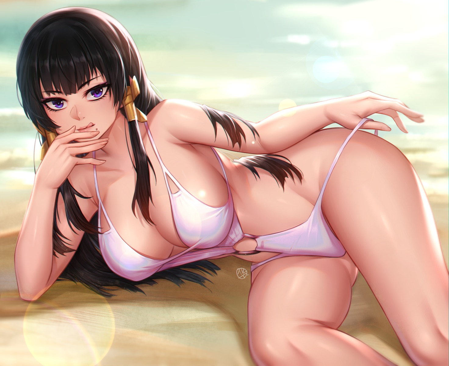 dead_or_alive hua-j nyotengu swimsuits undressing