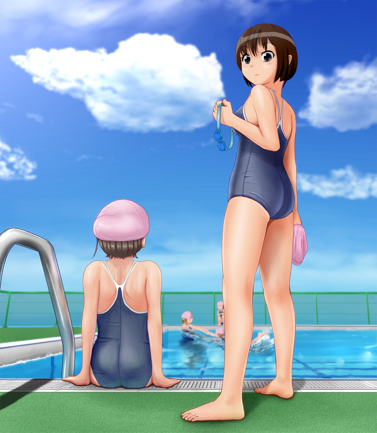 ass irohatori school_swimsuit swimsuits wet