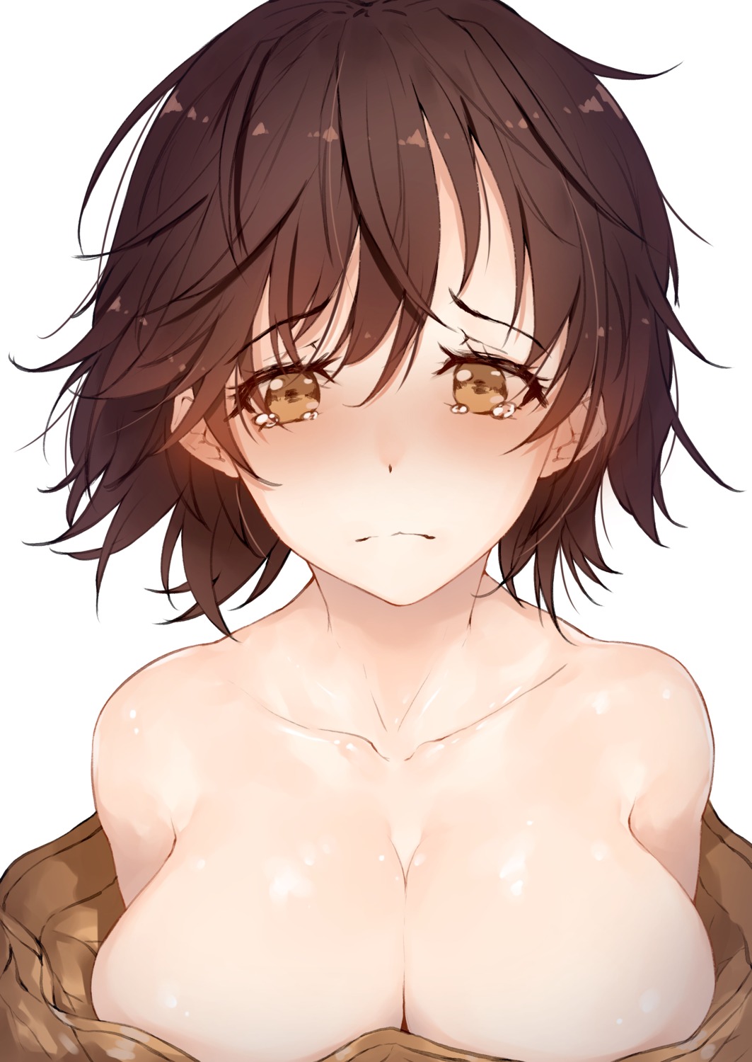 cleavage honda_mio hplay no_bra open_shirt the_idolm@ster the_idolm@ster_cinderella_girls