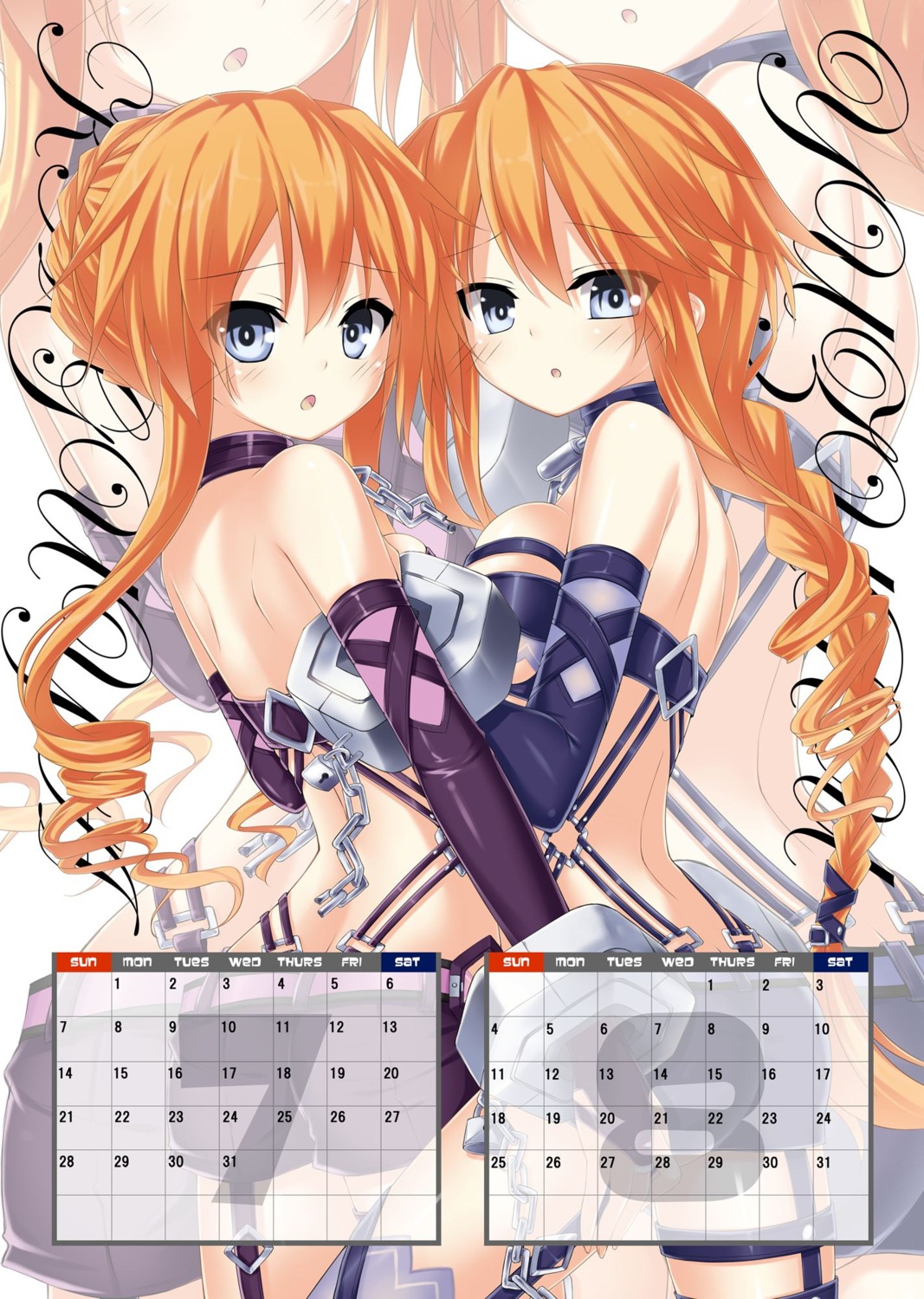 calendar date_a_live sigemi yamai_kaguya yamai_yuzuru