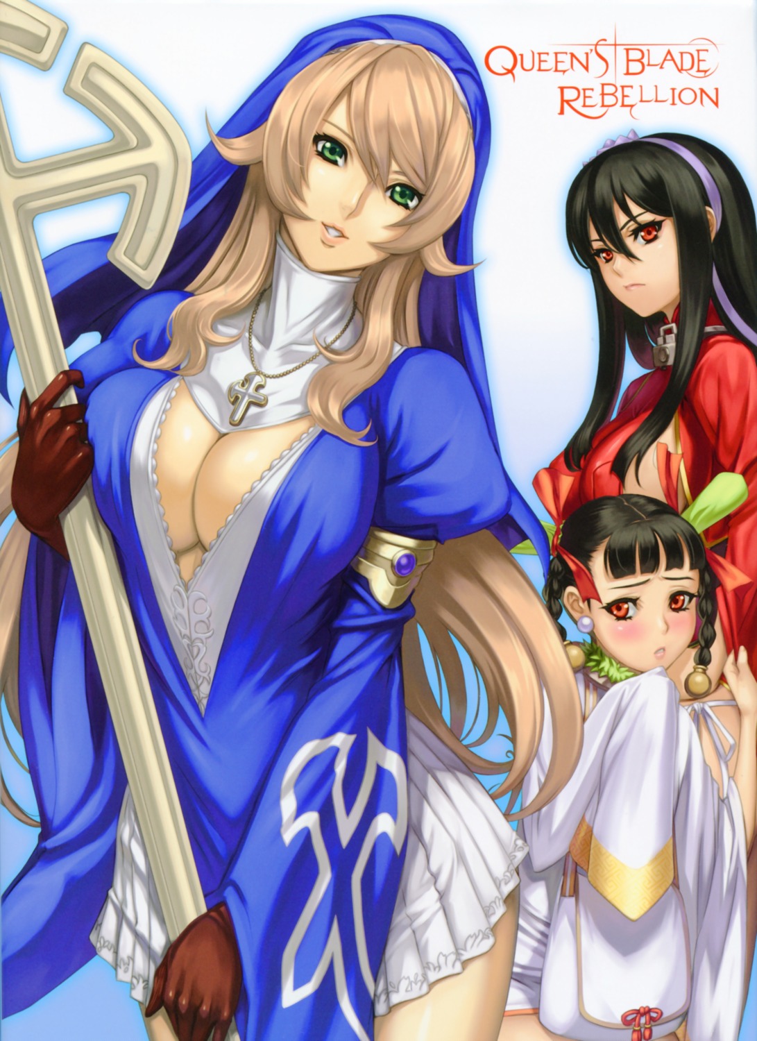 chinadress cleavage dress eiwa nun queen's_blade queen's_blade_rebellion sainyang screening sigui tarnyang weapon