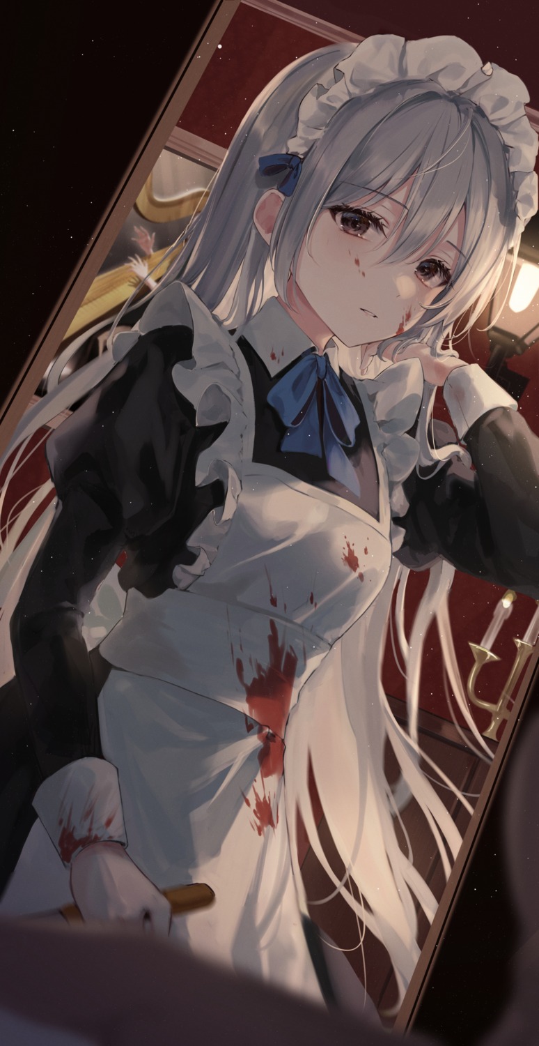 blood ekina_(1217) maid weapon