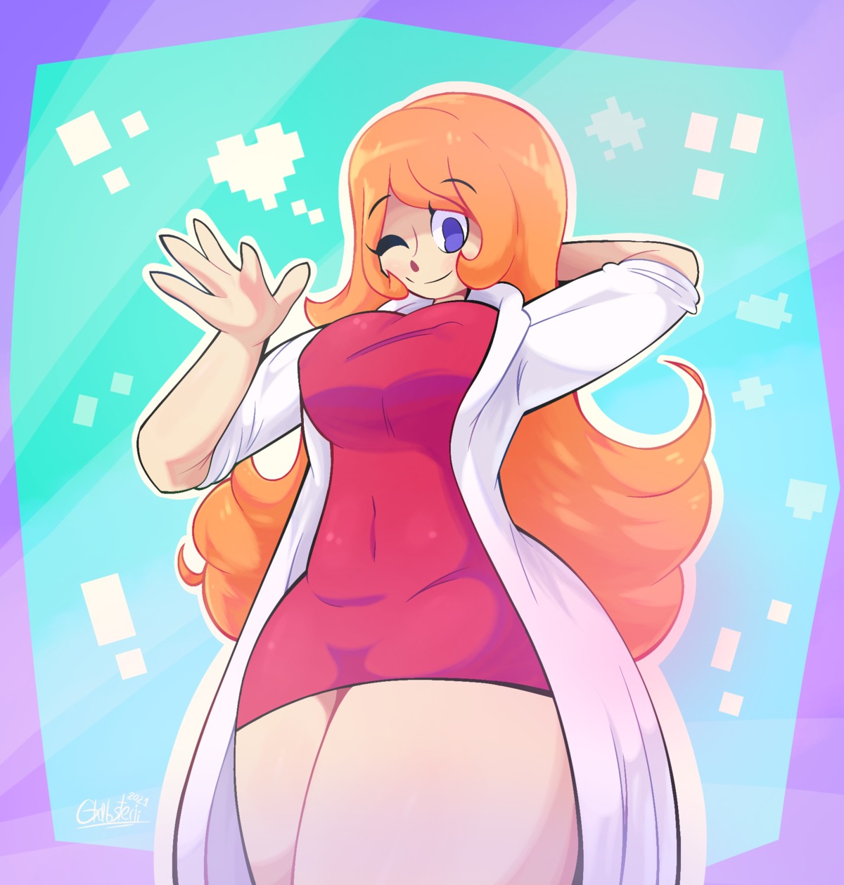 dress glabsterii mona_(warioware) warioware