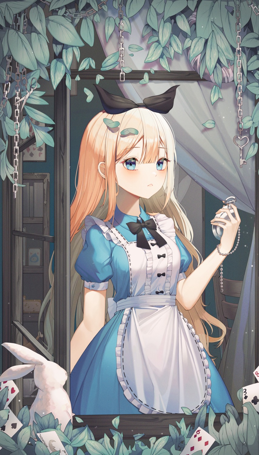 alice alice_in_wonderland dress shurb white_rabbit