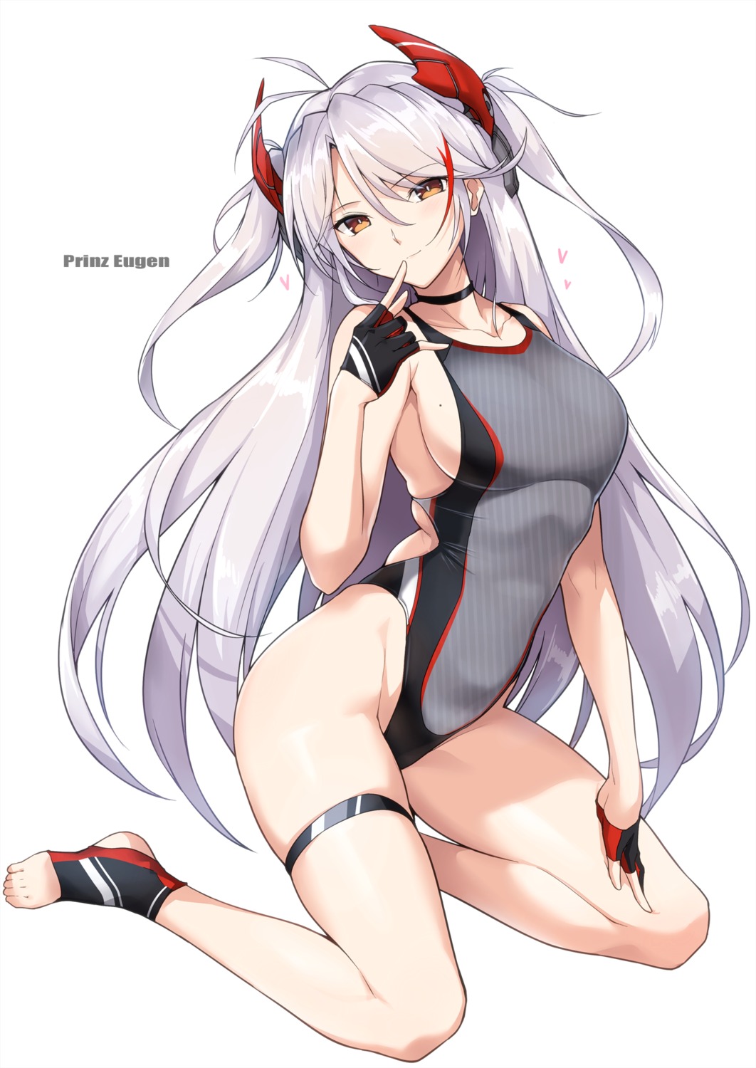 azur_lane garter halcon prinz_eugen_(azur_lane) swimsuits