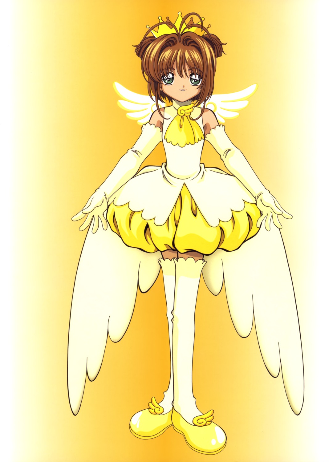 card_captor_sakura kinomoto_sakura koga_makoto madhouse thighhighs wings