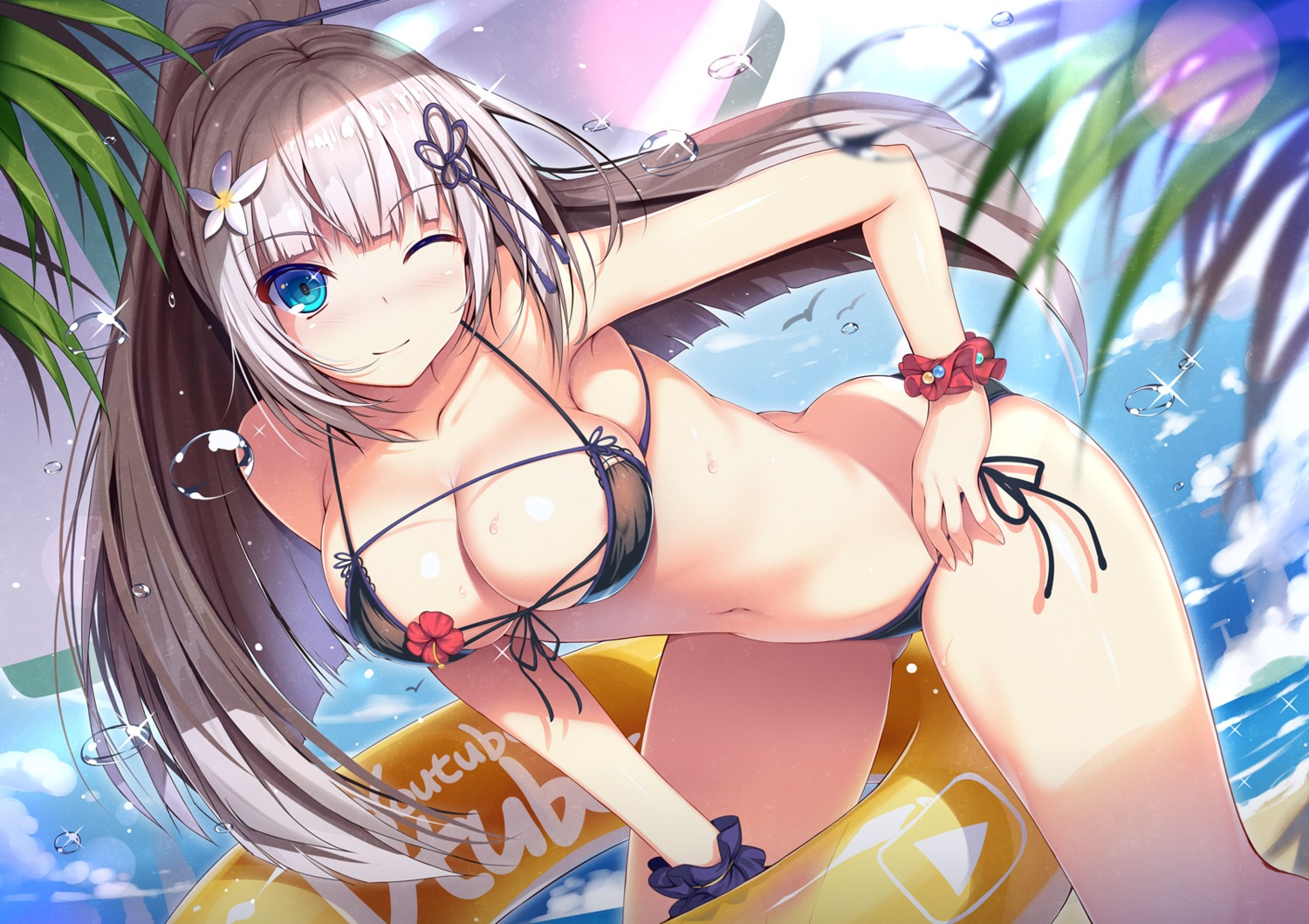 bikini erect_nipples itsuki_online itsuki_touka migumigu swimsuits wet