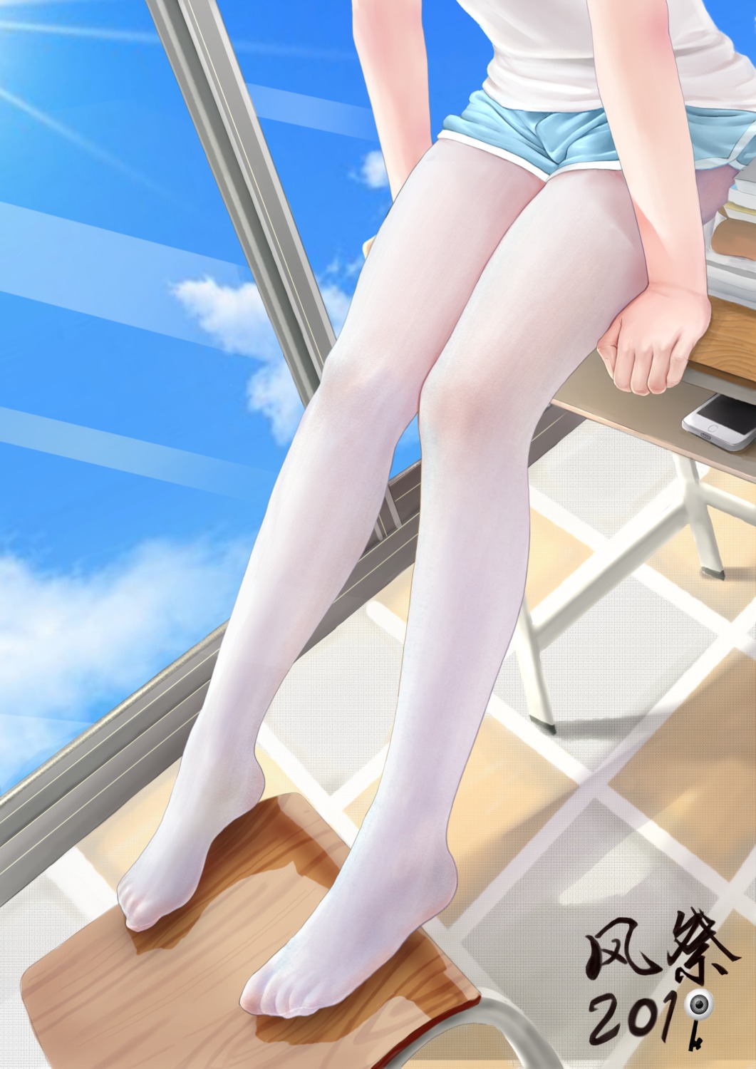 feet kazamatsuri_honatsu pantyhose