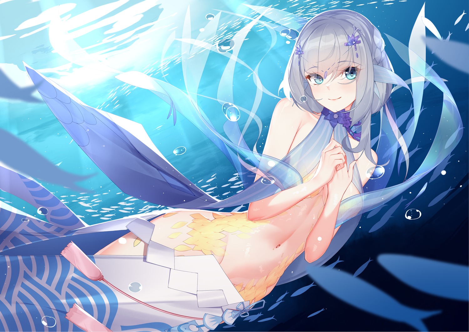 langya_beike mermaid monster_girl