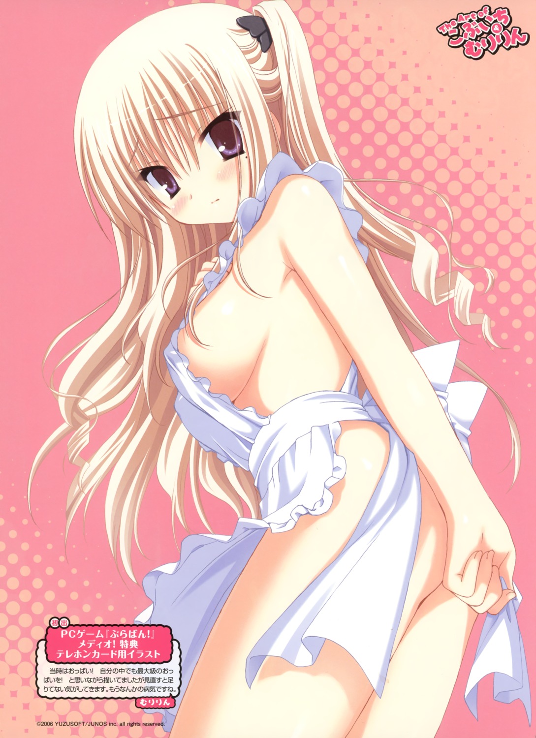 bra-ban! erect_nipples hibarigaoka_yuki muririn naked_apron yuzu-soft