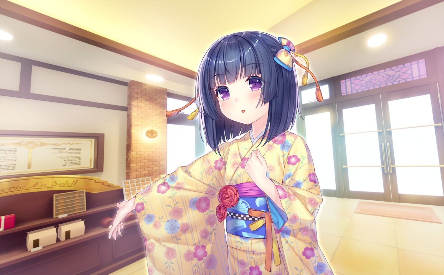 game_cg kimono minazuki_shigure neko_works nekopara sayori