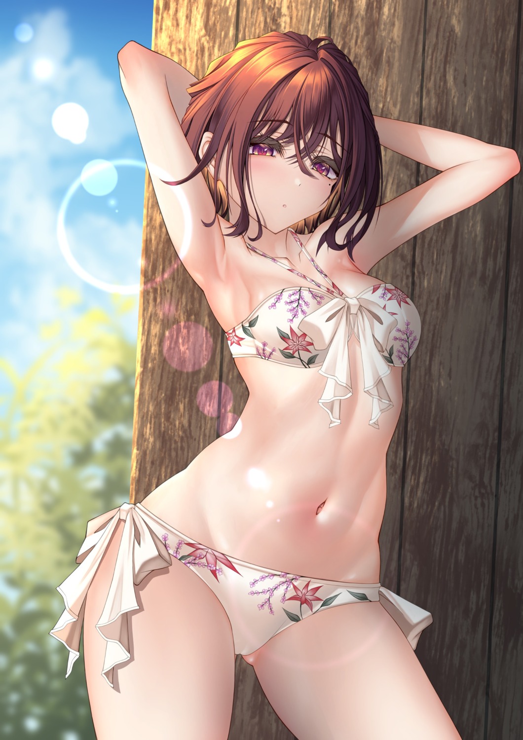 bikini cameltoe higuchi_madoka kazushisummer swimsuits the_idolm@ster the_idolm@ster_shiny_colors