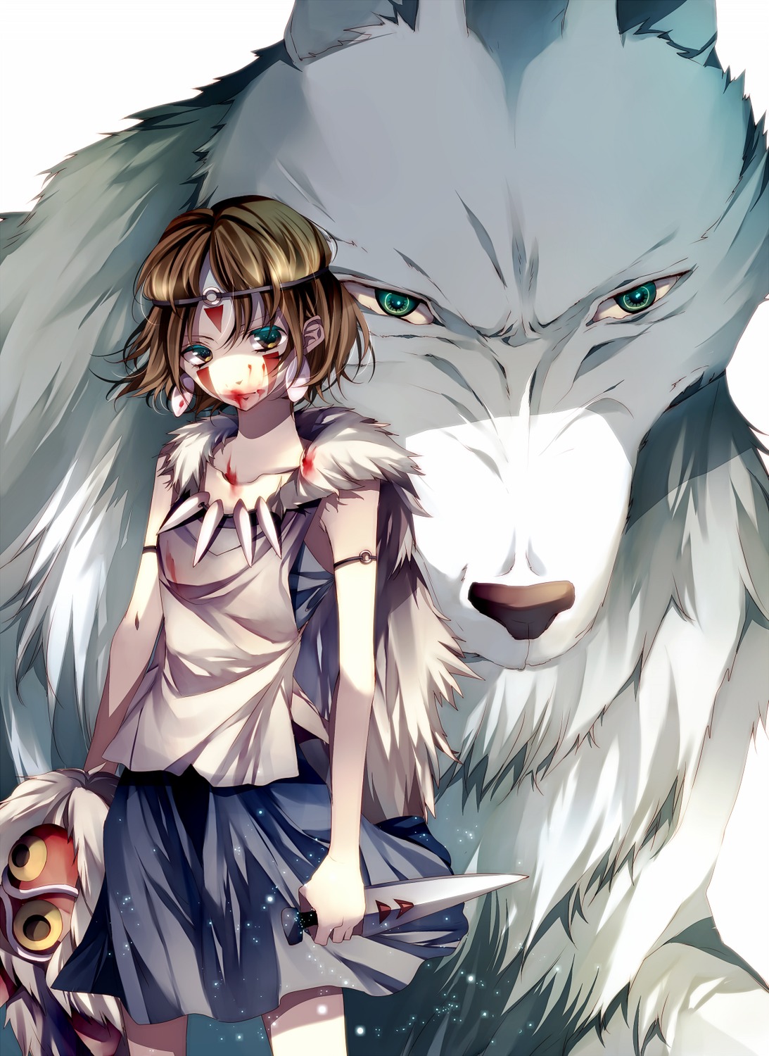 blood mononoke_hime san tsukioka_tsukiho