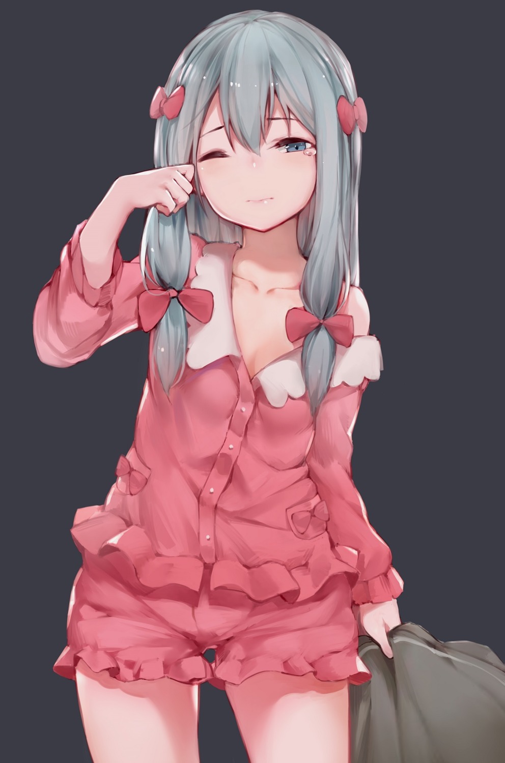 cleavage eromanga-sensei hana_mori izumi_sagiri open_shirt pajama